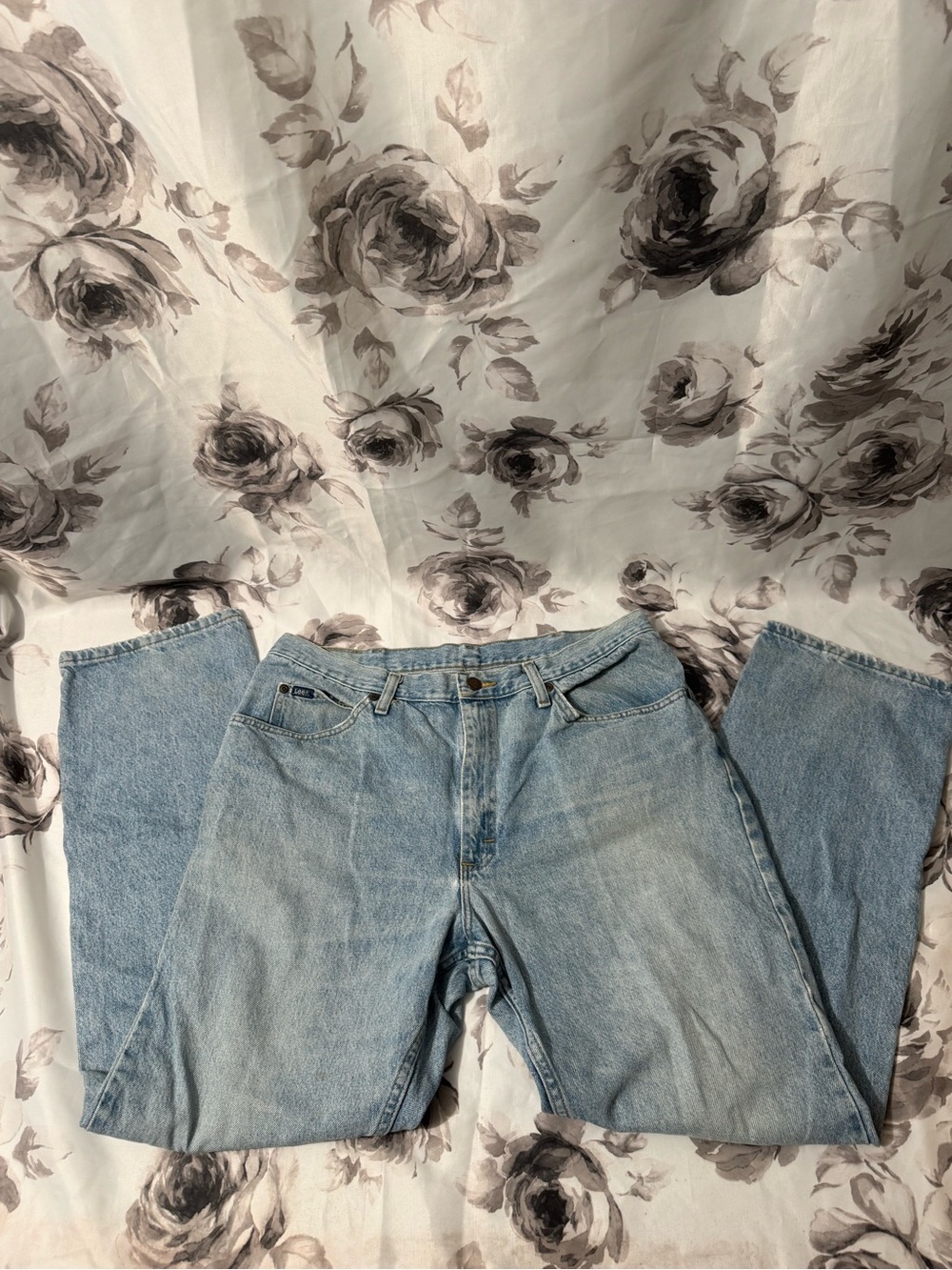 Lee Mens Vintage Jeans in Light Blue Wash 38x32